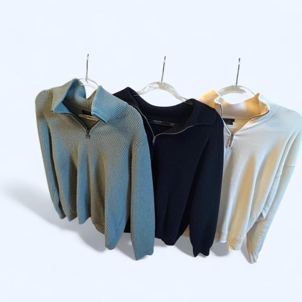 Massimo Dutti Men’s Quarter Zip Jumper Bundle